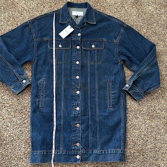 Re/Done Denim Duster Jean Jacket Size S - Picture 8 of 10